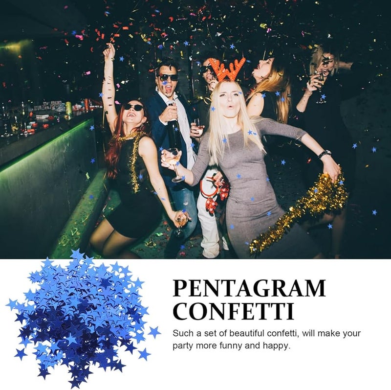 Blue Pentagram Confetti 2000 Pieces Eco Friendly Party Wedding Birthday Decorations - Image 4